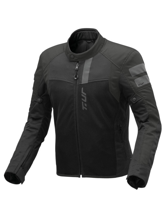 Men's Summer Touring Motorcycle Jacket T.ur Elba Black 1402260