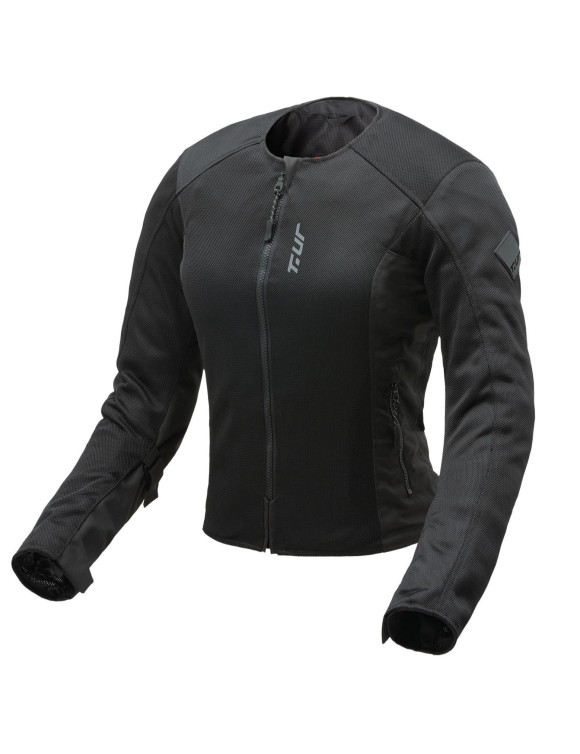 Touring T.ur Airflow Shield Black Lady Summer Women's Motorcycle Jacket 1402280