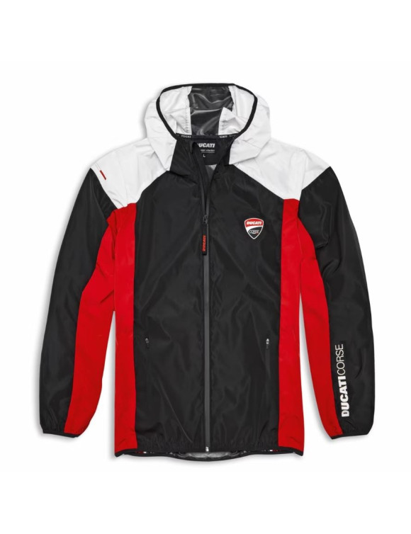 Original Ducati DC Sport Men's Rain Jacket Black/Red 98770783
