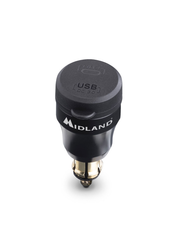 Alimentatore con Presa USB C per Moto, Camper e Roulotte (No auto) - Midland C1514