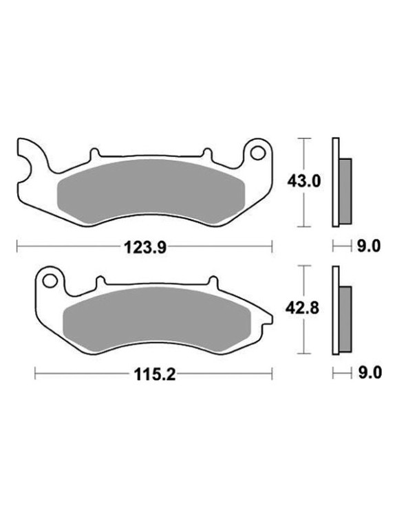 Pair of SBS Front Brake Pads for BN 125 E4 / RKF 125 / Superlight 125 / QJ TRX 125