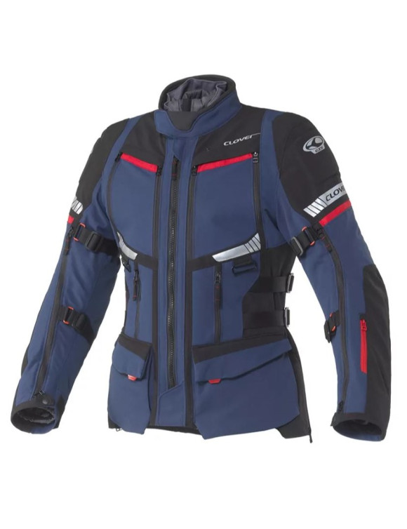 Touring Clover GTS-5 WP Men's Motorcycle Jacket Blue/Black/Red 17003-NAV/N