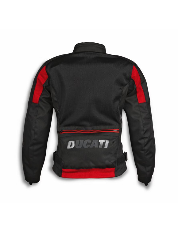 Original Ducati Flow C5 Black/Red Women's Summer Motorcycle Jacket 98108512 - 3