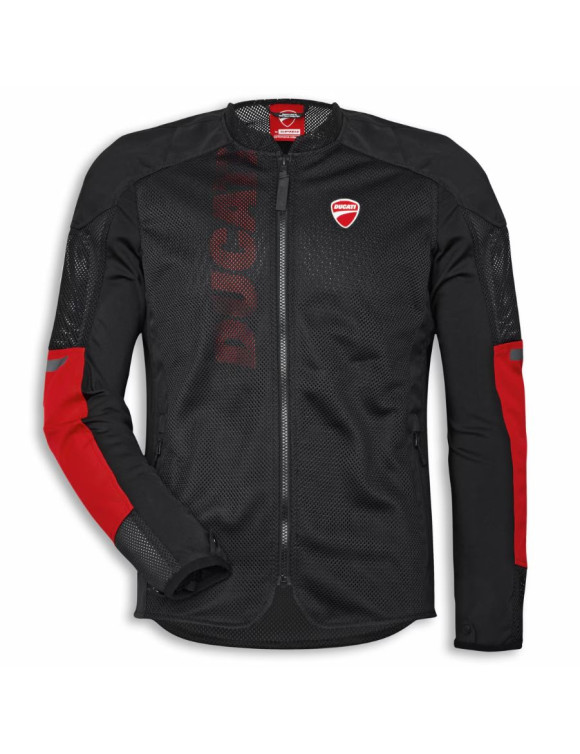 Original Ducati Overlay P01 Herrenjacke mit Protektoren Schwarz 98108508 - 1