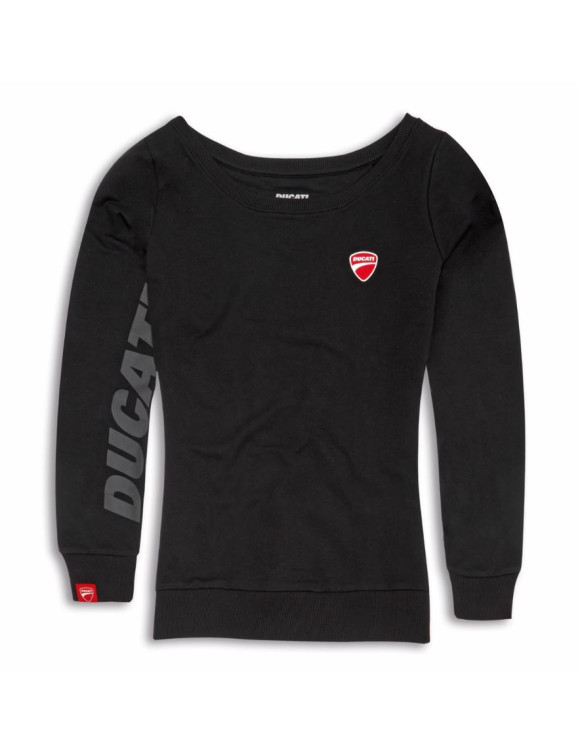 Felpa da Donna Originale Ducati Logo Black 98770561 - 1