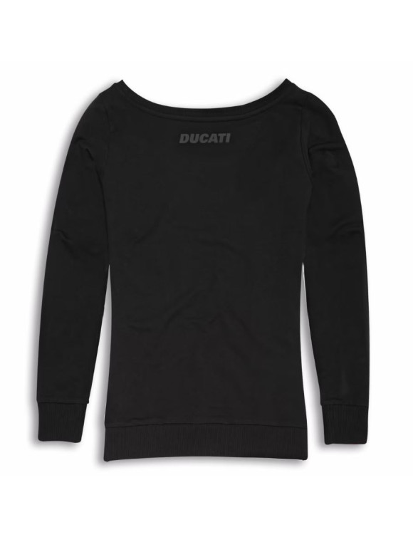 Felpa da Donna Originale Ducati Logo Black 98770561 - 2