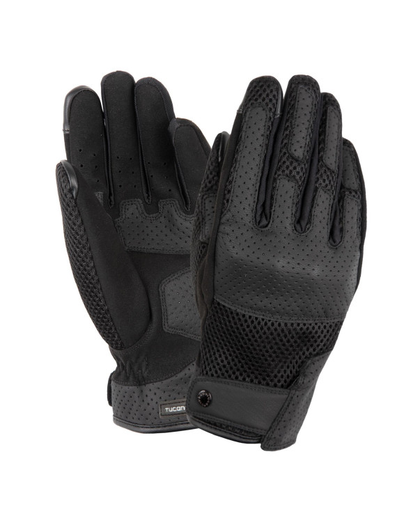 Tucano Urbano Windy Black Men's Summer Motorcycle Gloves 1105585