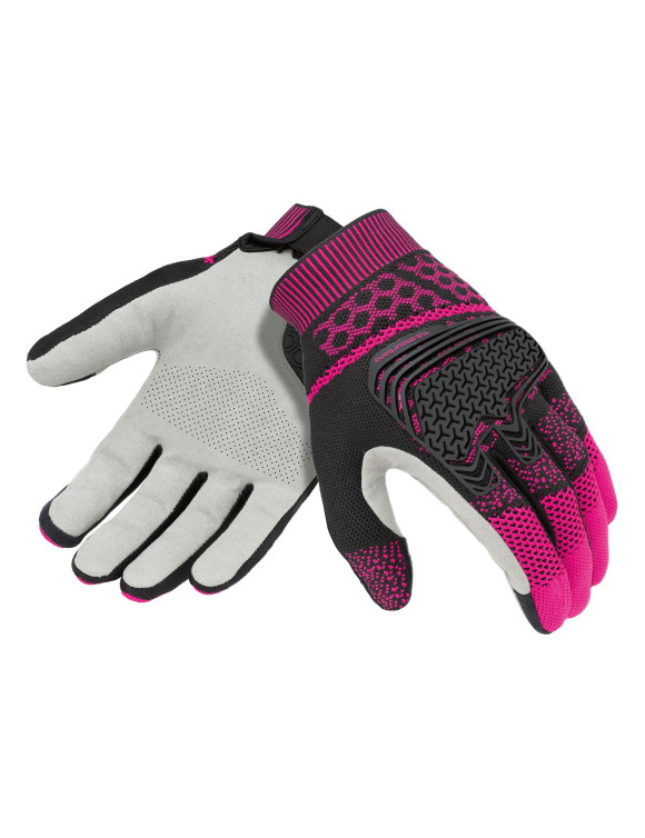 Tucano Urbano Supermano Lady Black/Pink Summer Women's Motorcycle Gloves 1106205