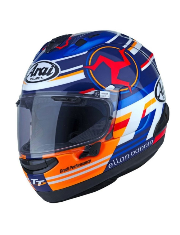 Arai RX-7V EVO Isle Of Man TT24 Glossy Full Face Motorcycle Helmet AR2996T24