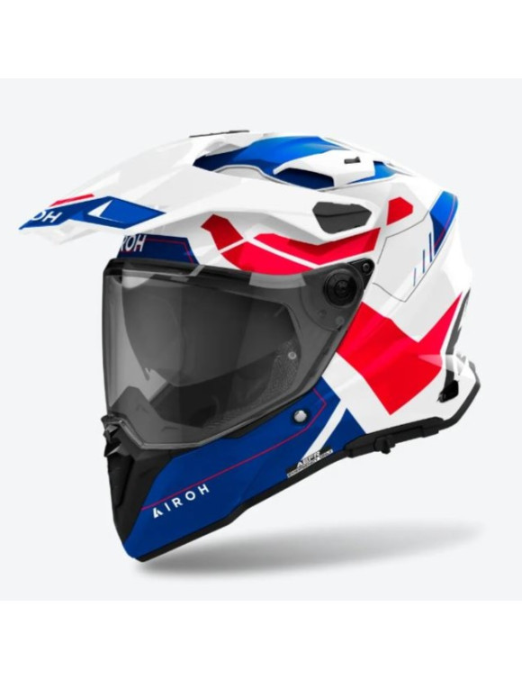 Airoh Commander 2 Reveal Blue/Red Glossy Full-Face Motorcycle Helmet AI54A13111RUC