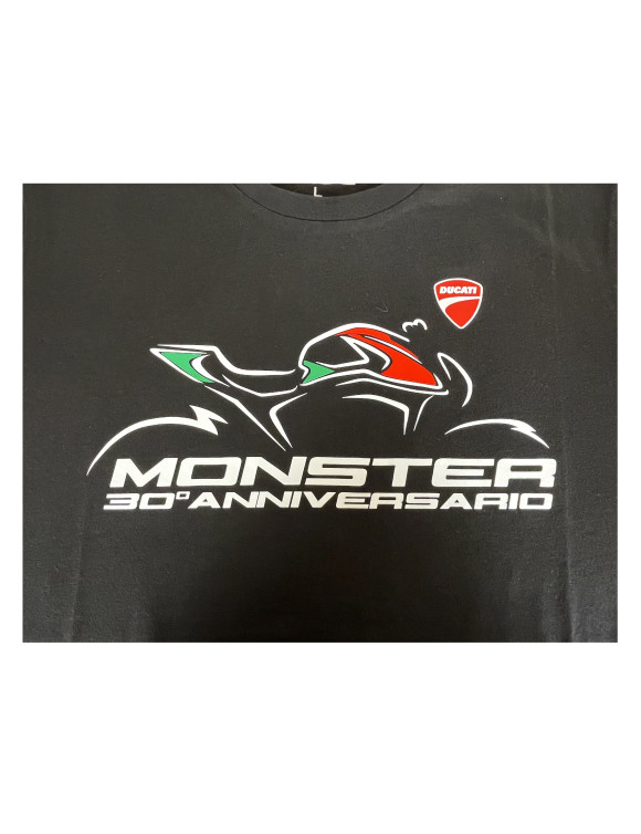 T-Shirt da Uomo Originale Ducati 30°Anniversario Monster Black 98771216 - 3
