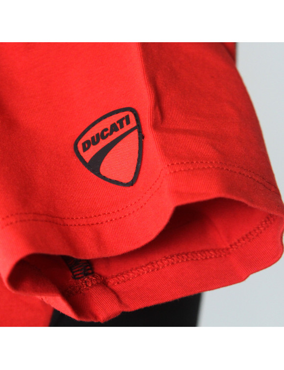 T-Shirt da Donna Originale Ducati Explorer Lady Black/Red 98770958 - 3