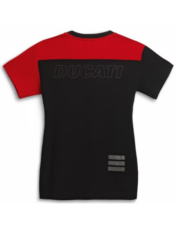 T-Shirt da Donna Originale Ducati Explorer Lady Black/Red 98770958 - 4
