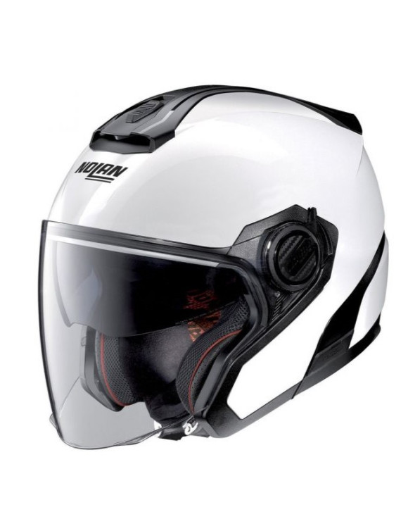 Nolan N40-5 06 Pure White Glossy Motorcycle Jet Helmet N4Z000420015