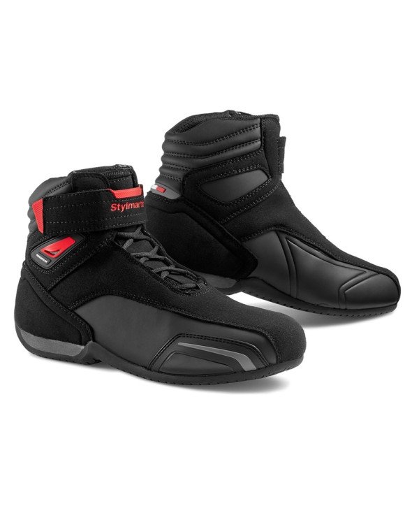 Men's Sneakers Shoes Stylmartin Vector WP Black Red VECTOR-RED