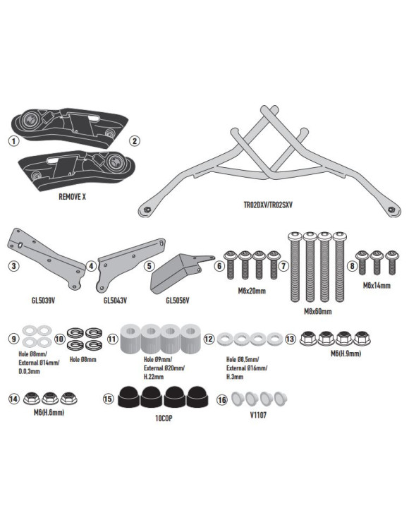 Quick release side frames,Givi Tr1188 soft bags,Honda X-ADV 750