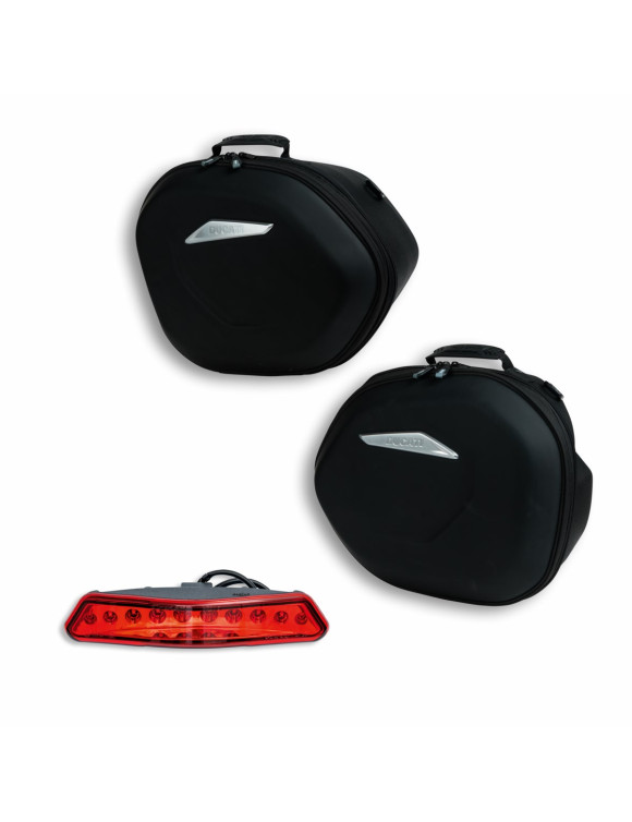 Paar halbstarre Seitenkoffer mit LED-Bremslicht 96782132AA Ducati Diavel V4 - 1