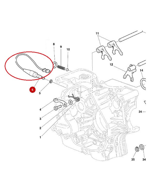 Neutral Switch 53940201A Ducati Monster/ST/Supersport/Superbike - 1