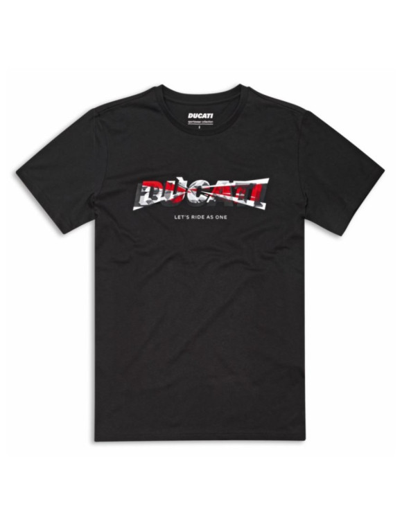 Original Ducati Logo 2.0 Black Men's T-Shirt 98770790 - 1