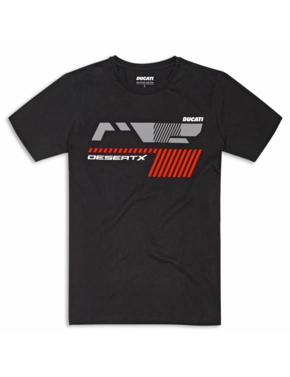 Original Ducati DesertX Black Men's T-Shirt 98770794 - 1