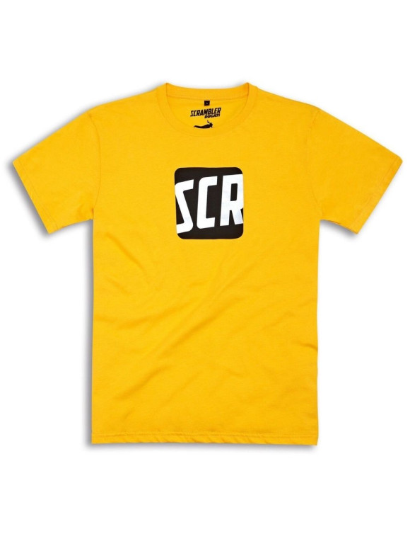 T-Shirt da Uomo Originale Ducati SCR Icon Yellow 98770451 - 1