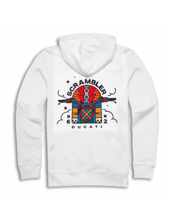 Sudadera Hombre Original Ducati Energy Van Orton Blanca 98771221 - 2