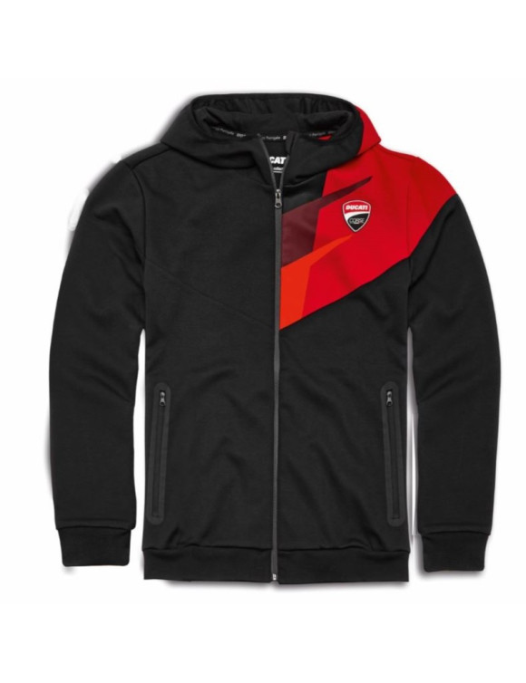 Original Ducati DC Speed ​​Men's Sweatshirt Black/Red 98771074 - 1