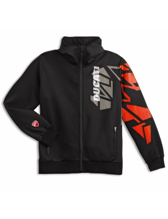 Sudadera Hombre Original Ducati Jargon Negra 98771095 - 1