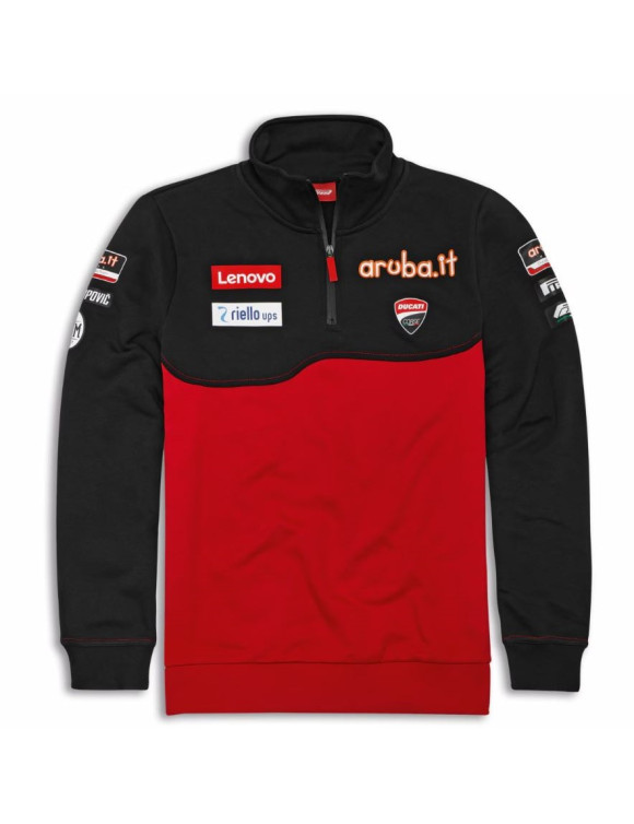 Sudadera original Ducati SBK Team Replica '24 para hombre negro/rojo 98771238 - 1