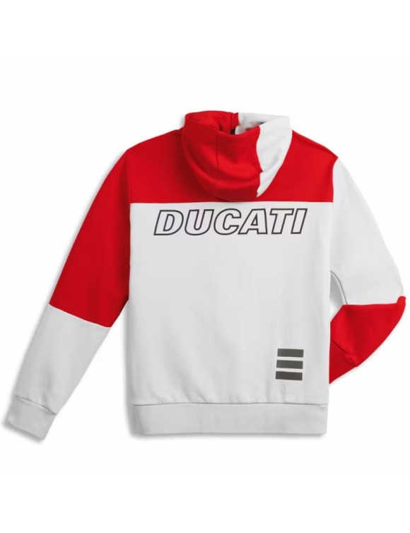 Original Ducati Explorer White/Red Men's Sweatshirt 98770954 - 2