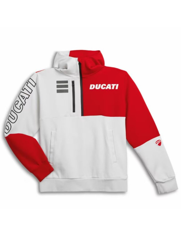 Original Ducati Explorer White/Red Men's Sweatshirt 98770954 - 1