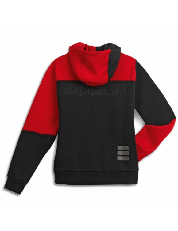 Sweat-shirt femme Ducati Explorer noir/rouge d'origine98770956 - 2