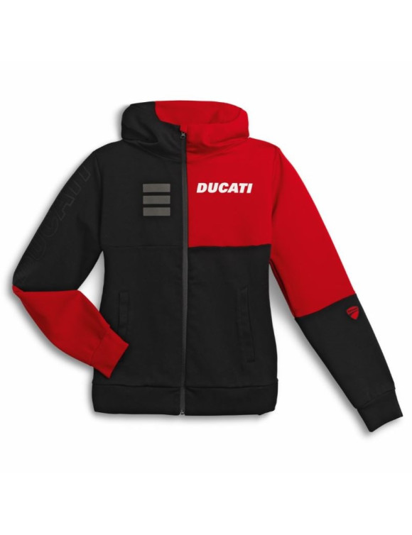 Sweat-shirt femme Ducati Explorer noir/rouge d'origine98770956 - 1