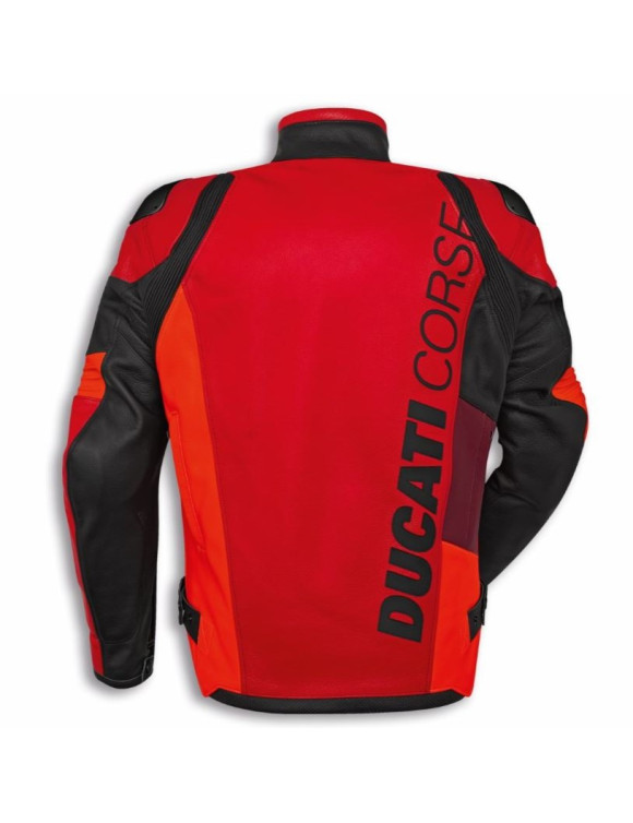 Original Ducati Corse C6 Perforated Men's Motorcycle Jacket Black/Red 9810744 - 2
