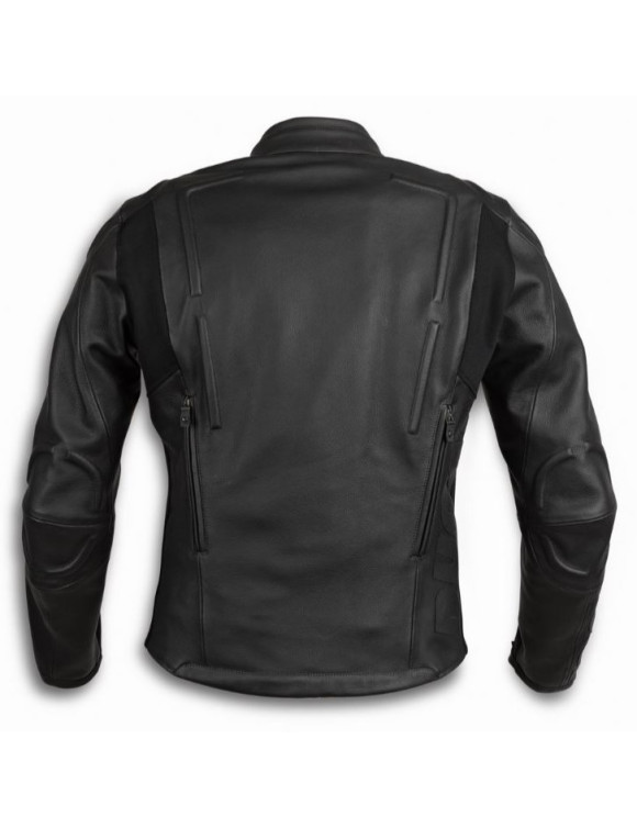 Herren-Motorradjacke aus Original Ducati Black Rider C2 schwarzem Leder 9810852 - 2