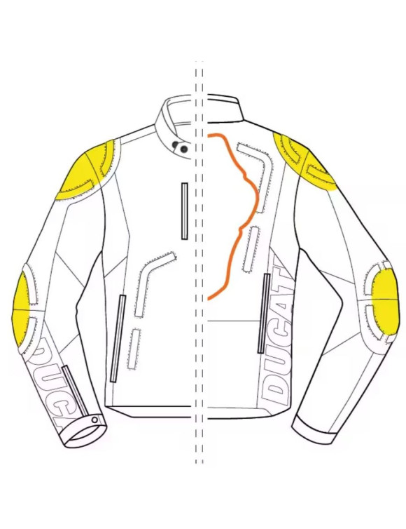 Herren-Motorradjacke aus Original Ducati Black Rider C2 schwarzem Leder 9810852 - 3