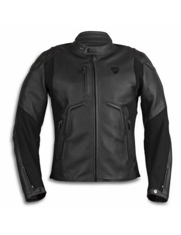 Giacca Moto da Uomo in Pelle Originale Ducati Black Rider C2 Black 9810852 - 1