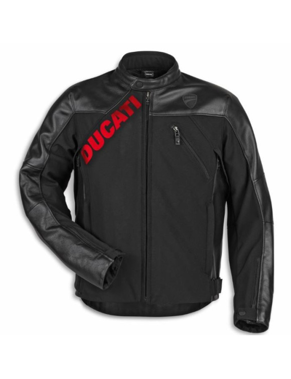Original Ducati Logo C1 Black Men's Motorcycle Jacket 9810898 - 1