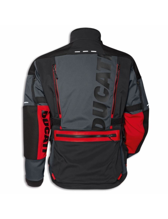 Veste de moto d'origine Ducati Strada C5 pour hommes, noir/rouge 9810753 - 2