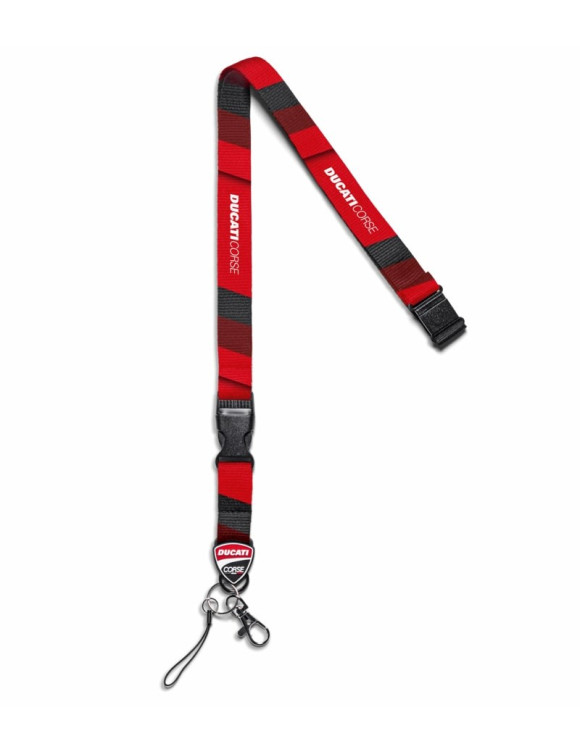 Original Ducati Corse Keychain and Pass Holder 987709339 Red - 1