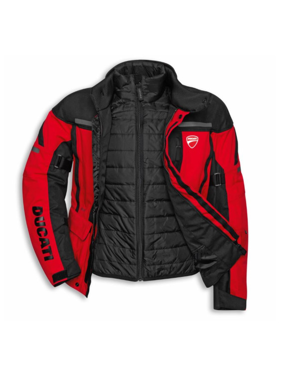 Original Ducati by Spidi Tour C4 Herren Motorradjacke Rot/Schwarz 98107365 - 2