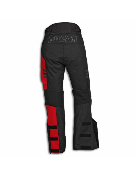 Original Ducati Explorer Herren-Motorradhose Schwarz/Rot 98108821 - 2