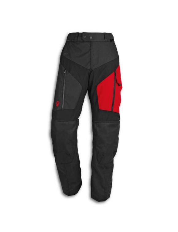 Original Ducati Explorer Herren-Motorradhose Schwarz/Rot 98108821 - 1