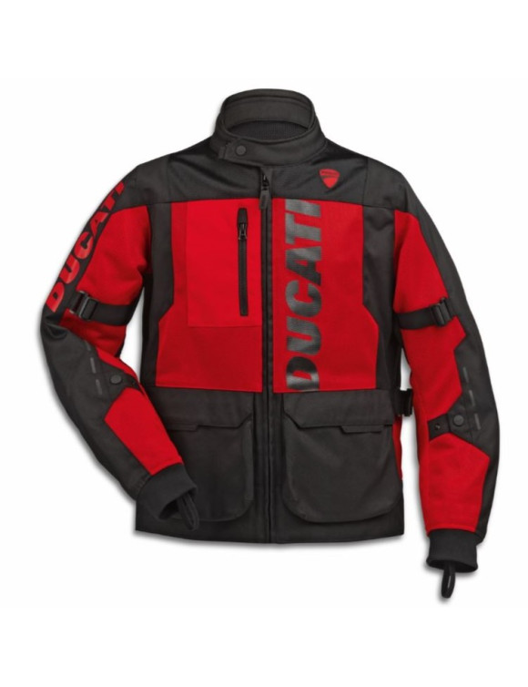 Original Ducati Tour Summer C1 Men's Motorcycle Jacket Black/Red 98109110 - 1