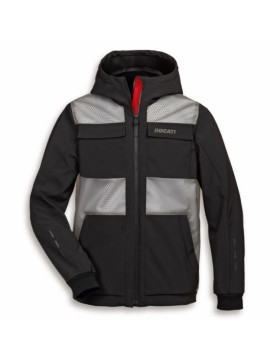Chaqueta de moto hombre Ducait Overlay Y4T original negro/gris