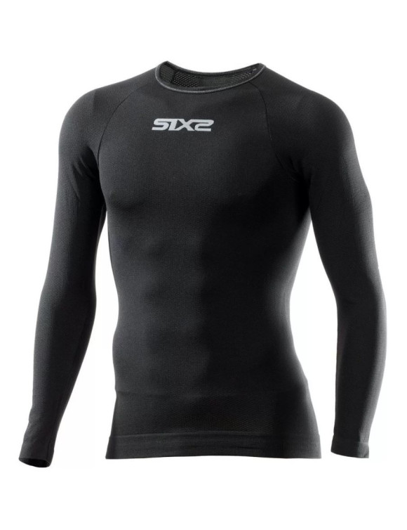 Sixs 4 Seasons Unisex Long Sleeves Technical Underwear Shirt Black TS2B