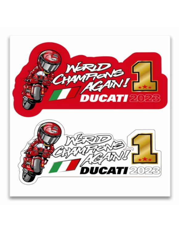 Original Ducati World Champions 2023 Stickers 987712380 - 1