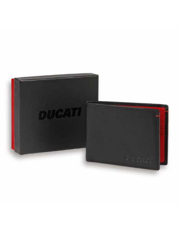 Portafoglio in Pelle Originale Ducati Firma Black 987713562 - 1
