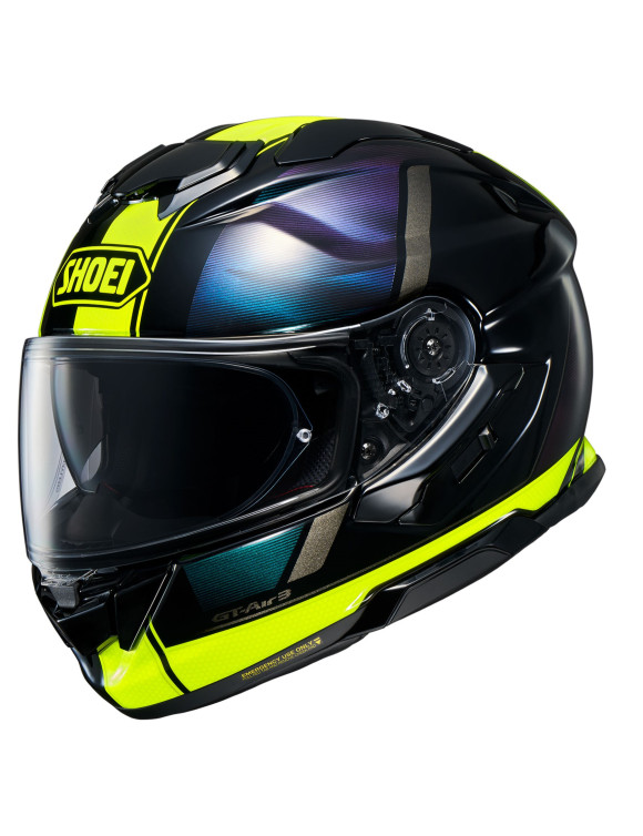 Shoei GT-Air III Scenario TC-3 Yellow/Black Glossy Full Face Motorcycle Helmet 1120107