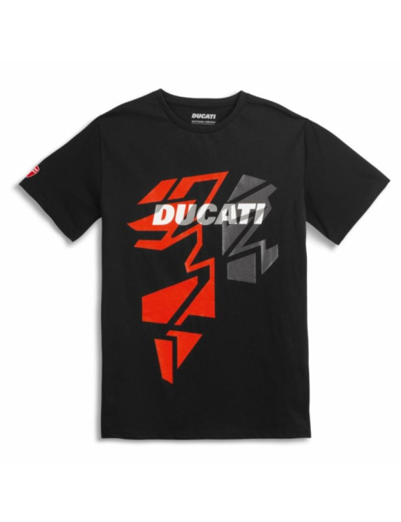 Camiseta Hombre Original Ducati Jargon Negra98771096 - 1